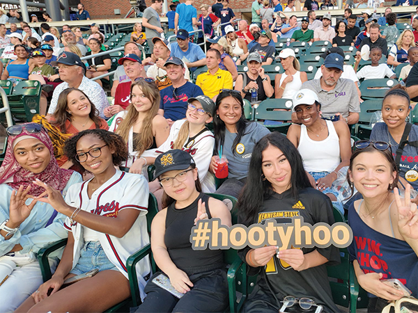 Brand ambassadors at a Braves game