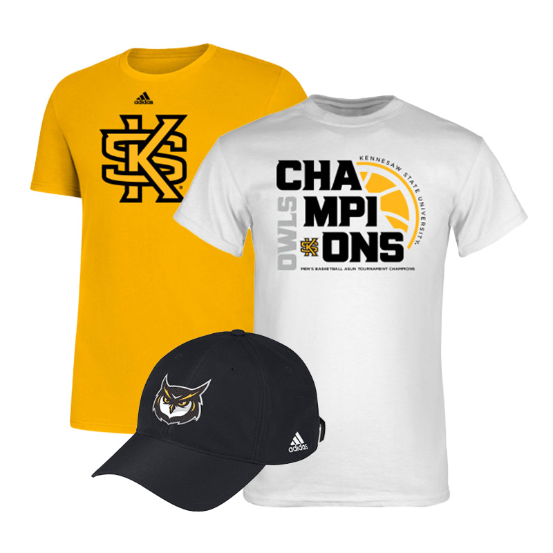 T-shirts and hat from the KSU Owls Gear store