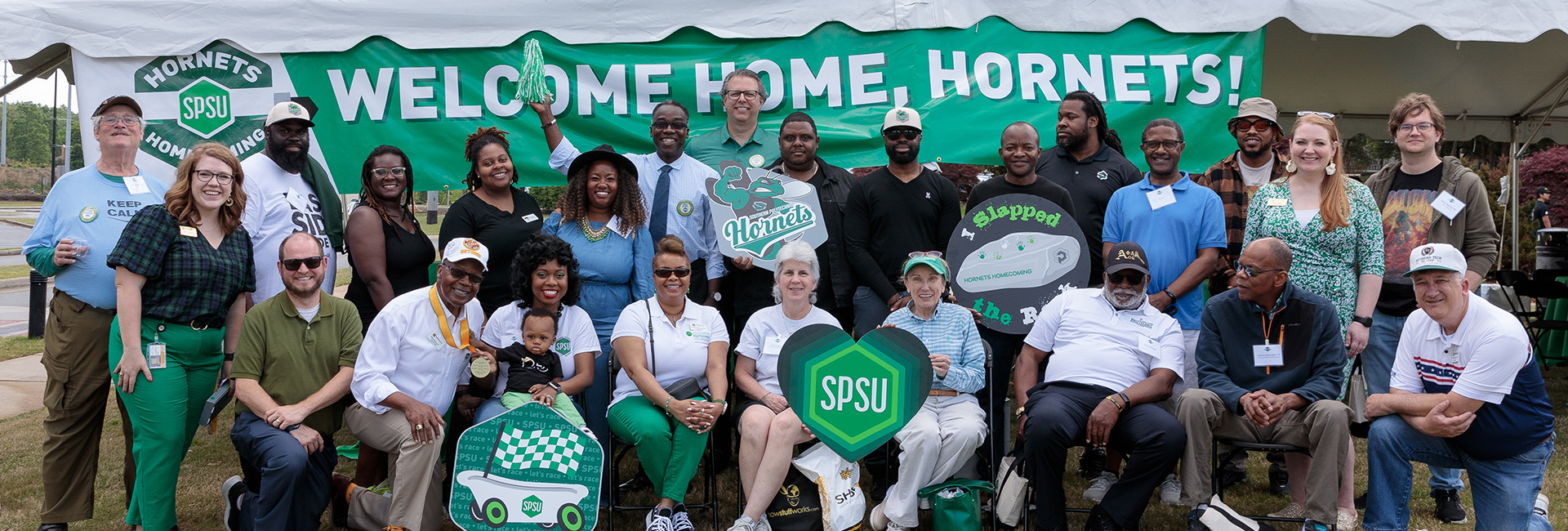 SPSU alumni at Hornets Homecoming