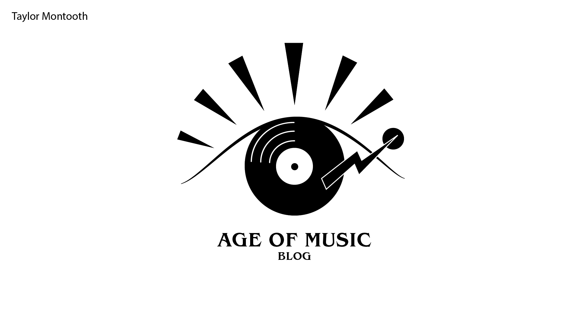 Age Of Music Blog / “Age Of Music Blog,” logo, 2023. This logo was created for a concert blog (@ageofmusicblog) on Instagram.