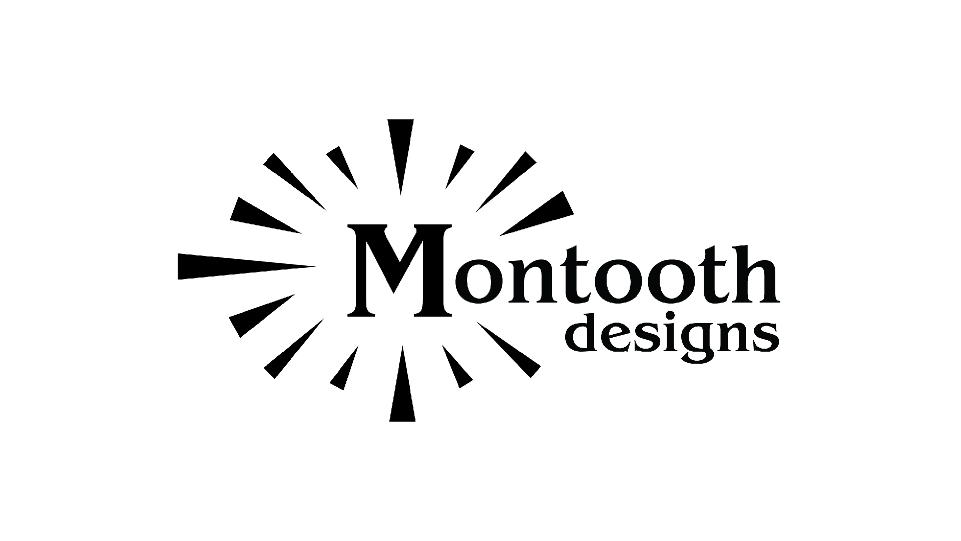 Montooth Designs / “Montooth Designs,” logo, 2024. This logo was created for my own personal branding.