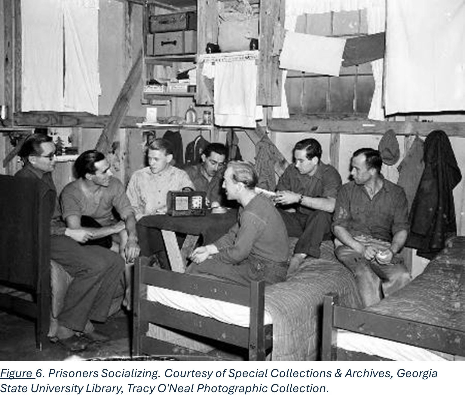 Prisoners Socializing / Prisoners Socializing. Courtesy of Special Collections & Archives, Georgia State University Library, Tracy O'Neal Photographic Collection.