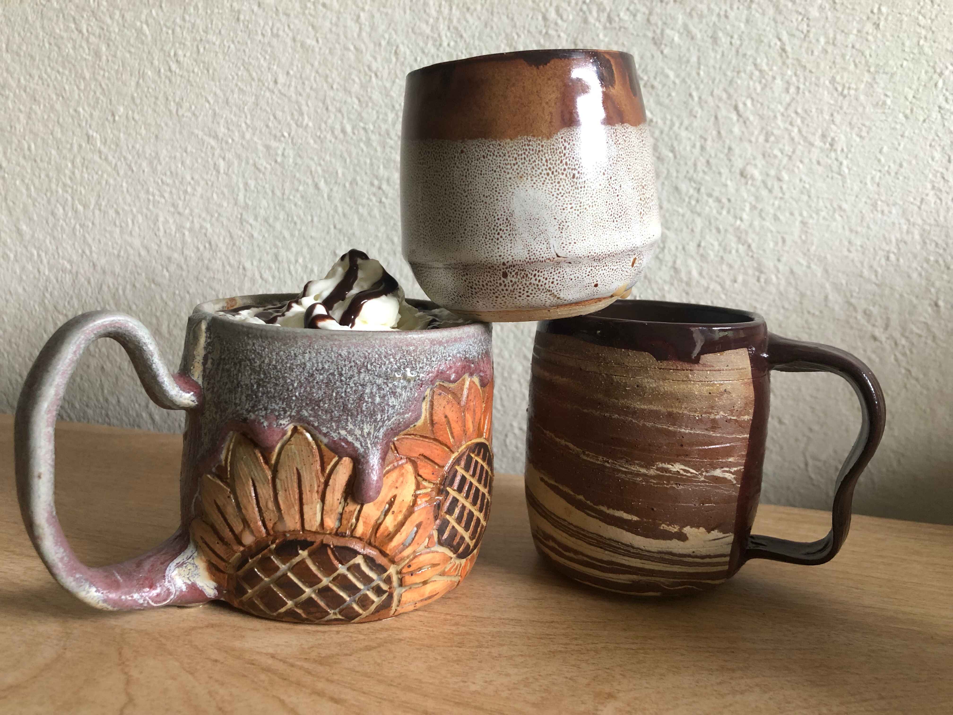 Ceramic mugs by Galadra Plummer / Ceramic mugs by Galadra Plummer