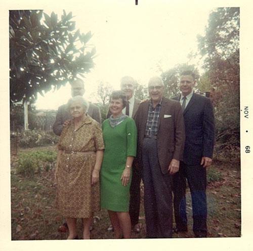  / Left to right, front row: Hattie, Mary, James, and Bob Geer, 1968. 