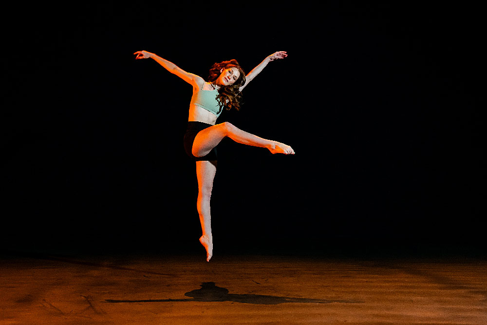 image of woman student dancer at kennesaw state 
