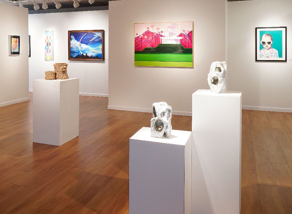 image of exhibition in fine arts gallery