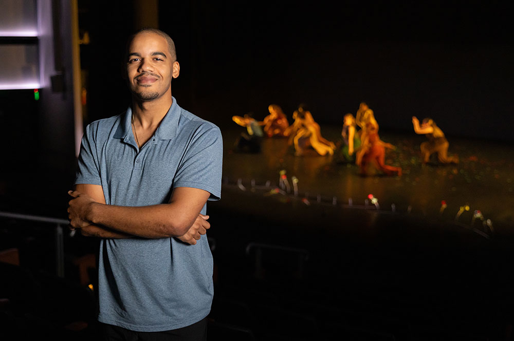 choreographer Tristian Griffin at the KSU Dance Theater