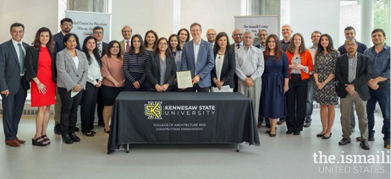 photo of members of ksu architecture with ismaili council