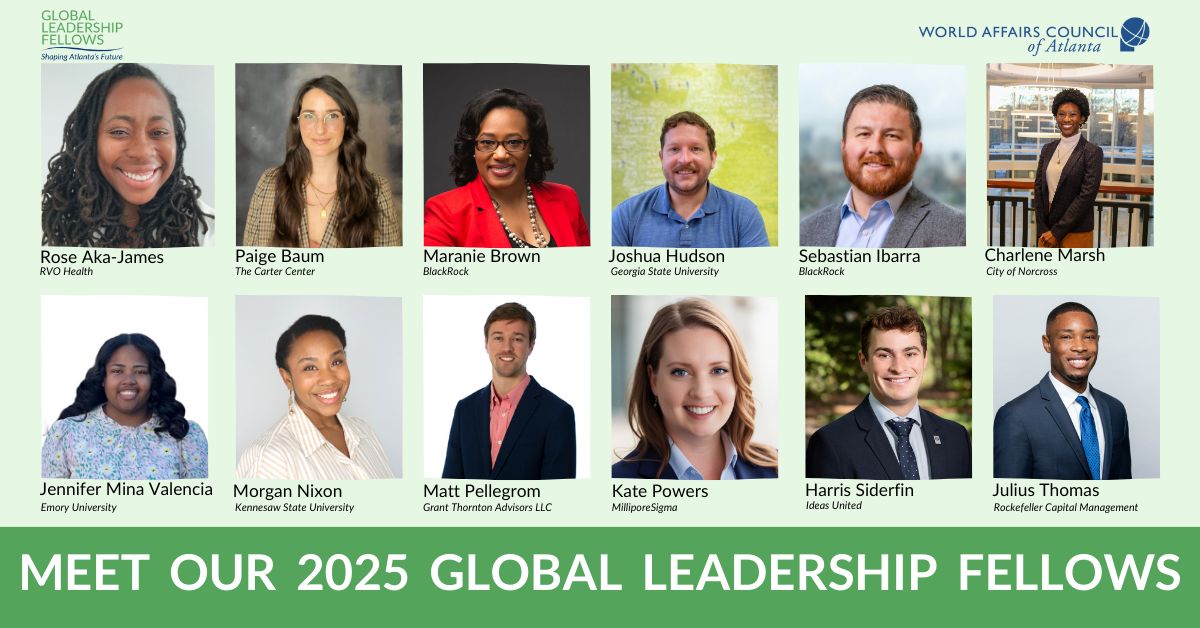 photo of the 2025 Global Leadership Fellow with Maranie Brown and friends