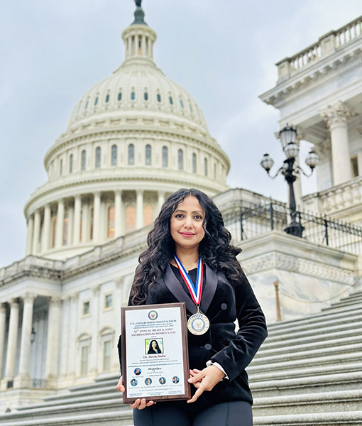 Sweta Sneha, PhD at the U.S. Capitol Building