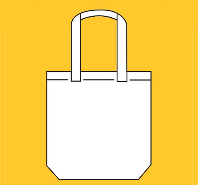 clear tote icon.