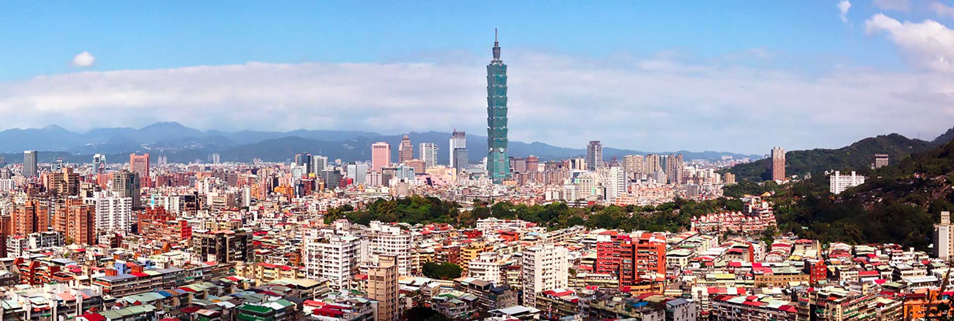 aerial photo of Taiwan