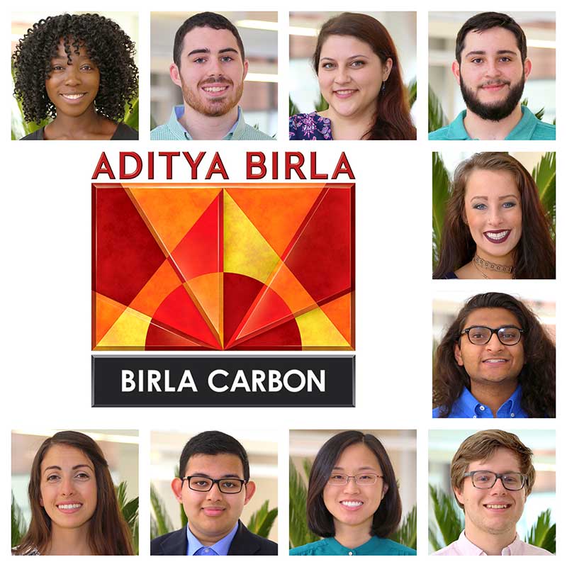 2017 Birla Carbon Scholars Program recipients.