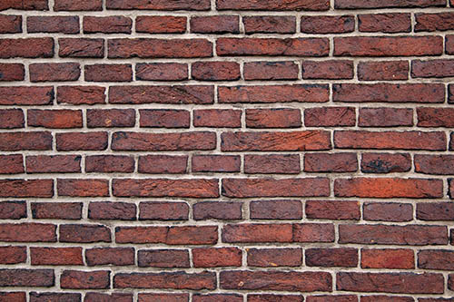 red brick wall background.