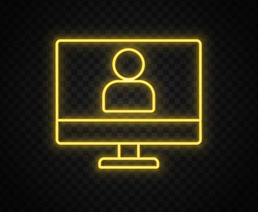 user on the computer icon.