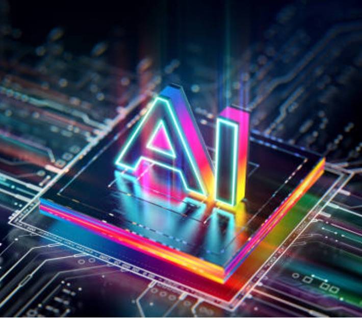 memory card with the letters "AI" sitting on top of it.