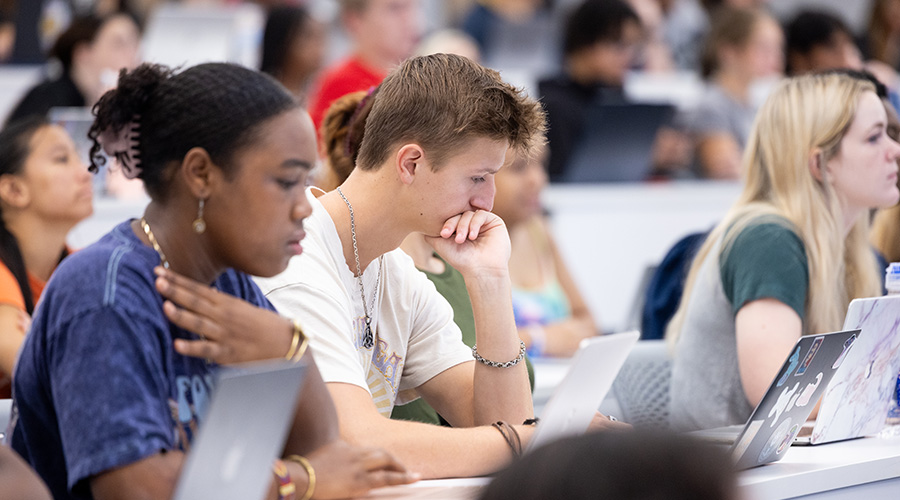 Students in a classroom