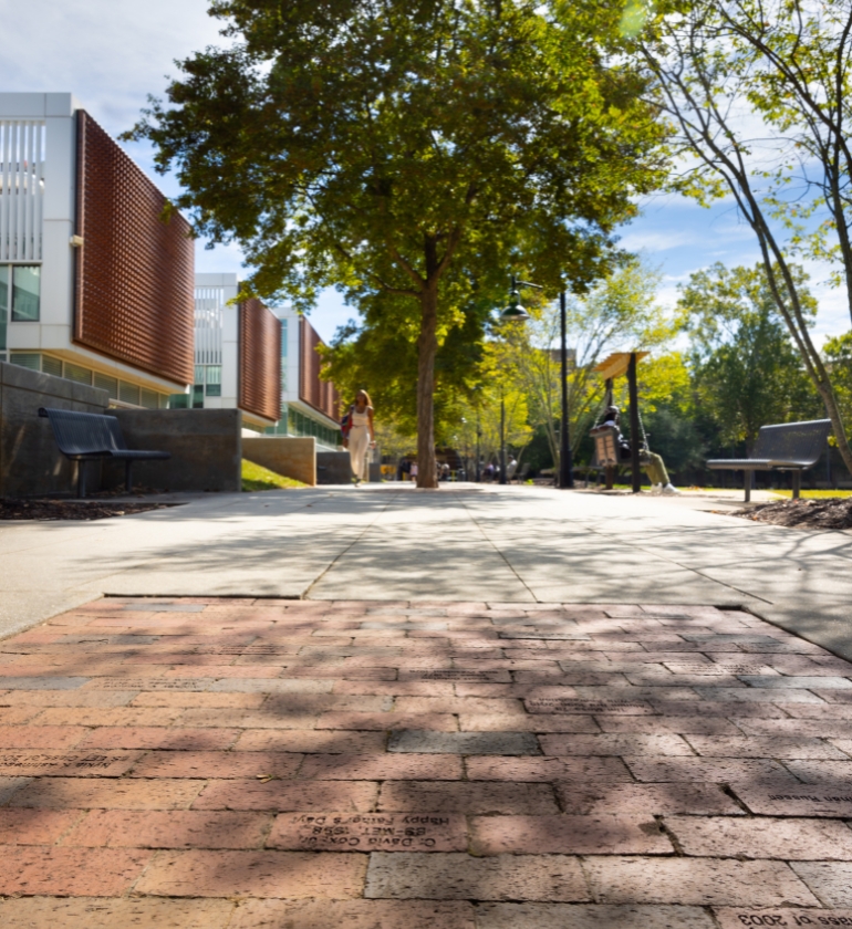 Legacy bricks on the Marietta Campus