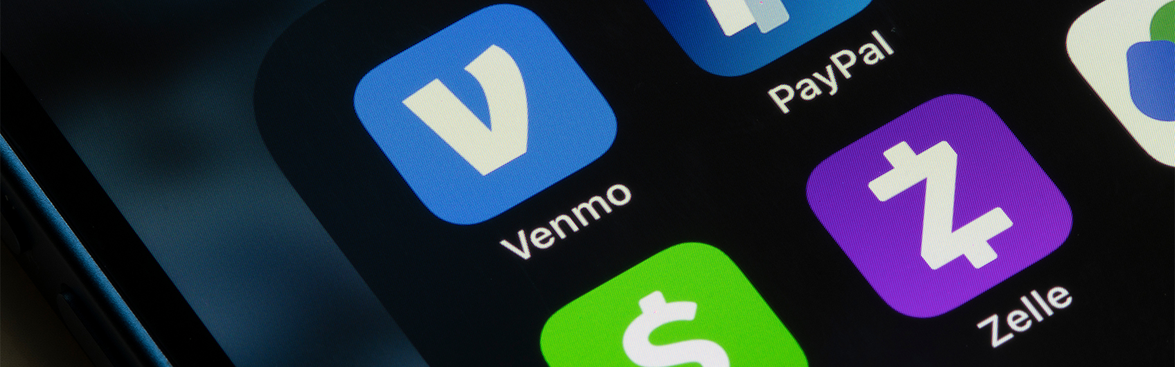 a collection of digital payment apps such as venmo, paypall, cashapp, and zelle