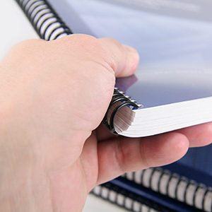 hand with university handbook