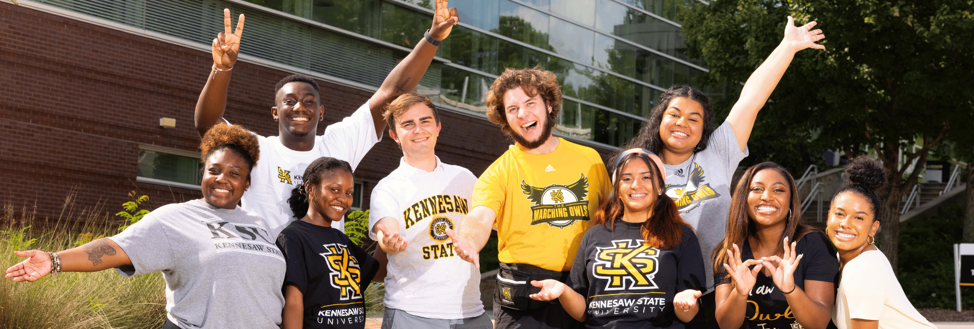 A group of Kennesaw State University students