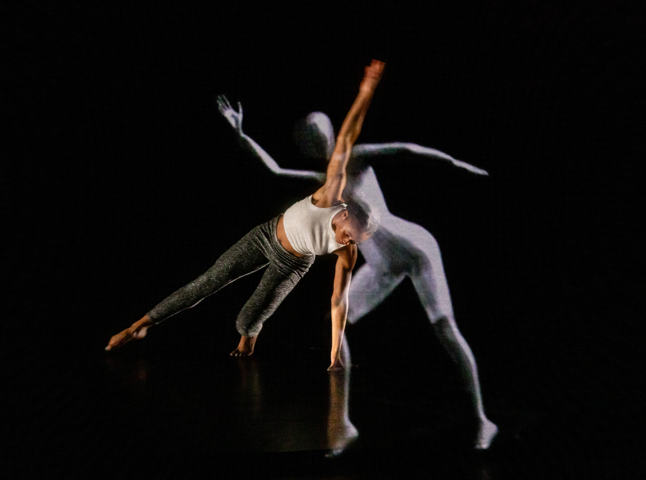 person dancing with virtual ai agent