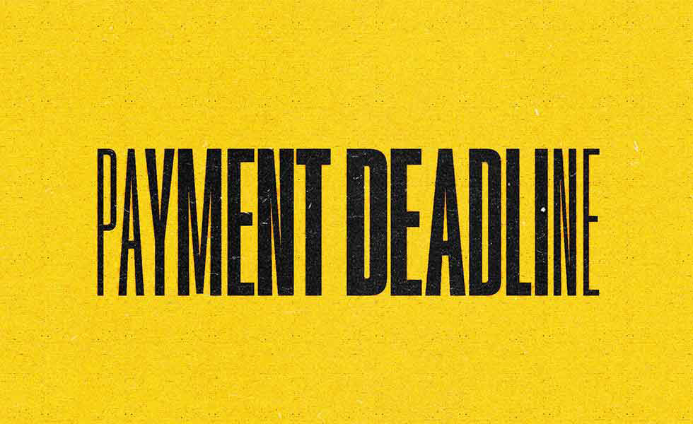 Kennesaw State University logo outlined in white holiday lists on a black background accented with gold snowflakes