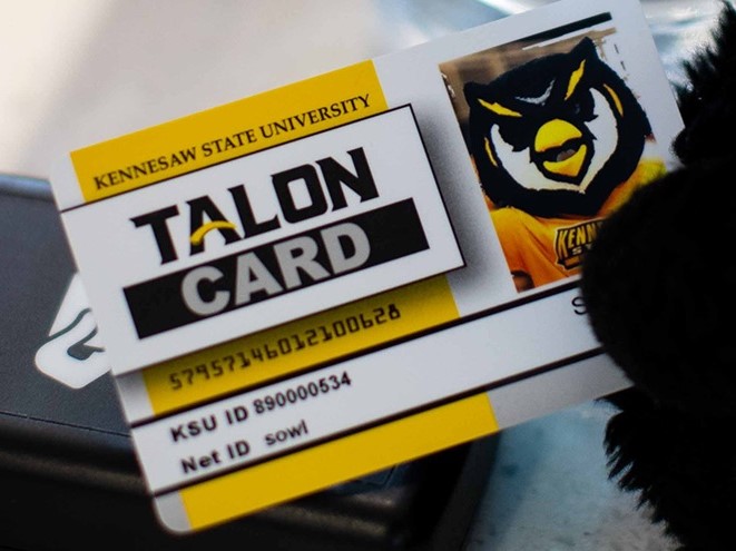 Photo of a KSU Talon card