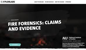 fire forensics: claims and evidence news article.