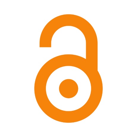 Orange open lock icon