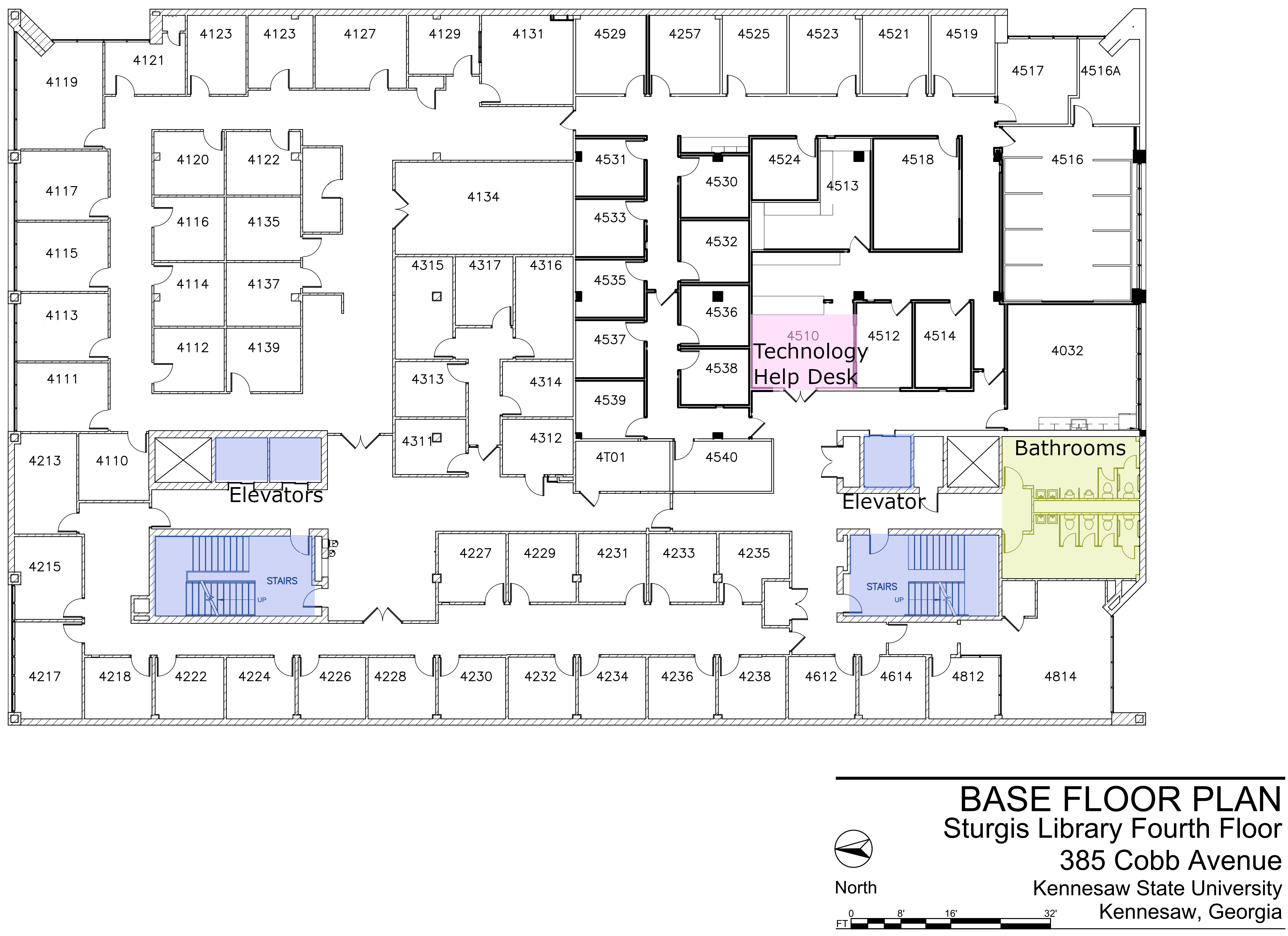 Sturgis fourth floor map