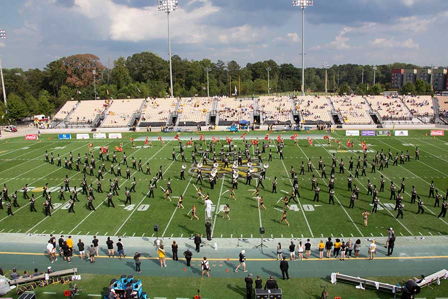 Kennesaw State University marching band. Located in Kennesaw, Georgia. / Kennesaw State University marching band. Located in Kennesaw, Georgia.