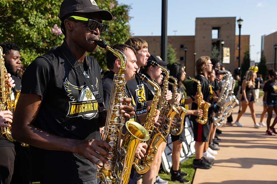 Kennesaw State University marching band. Located in Kennesaw, Georgia. / Kennesaw State University marching band. Located in Kennesaw, Georgia.