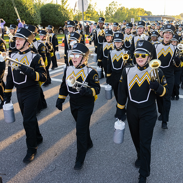 marching band on street