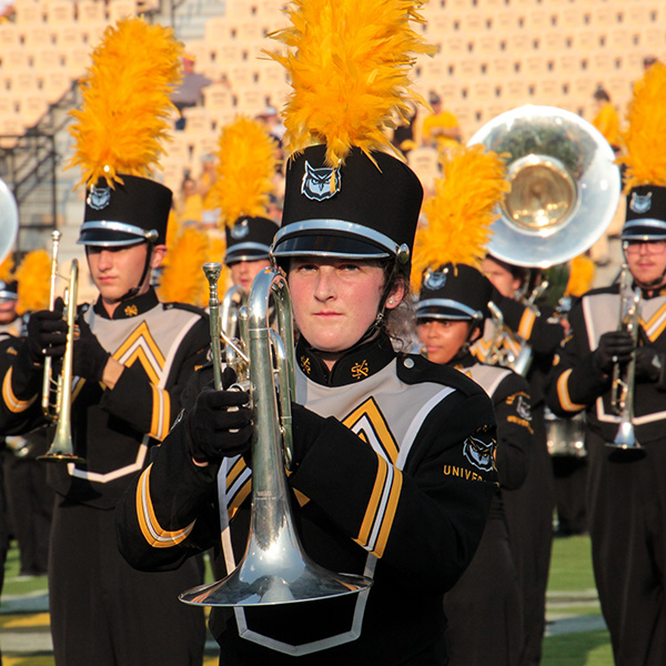 marching band on field