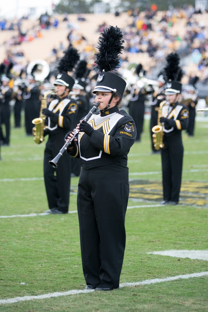 ksu student playing clarinet