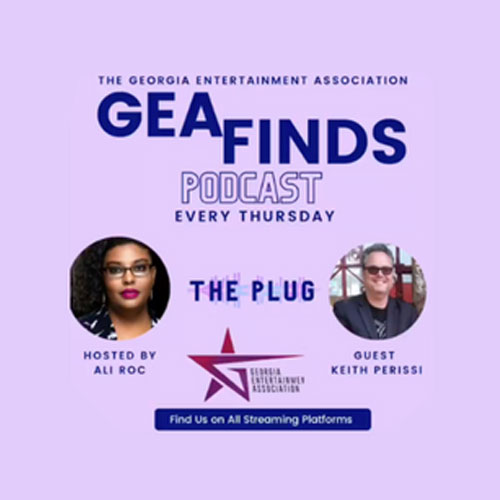 Promo flyer of Director Keith Perissi featured on GEA Finds Podcast