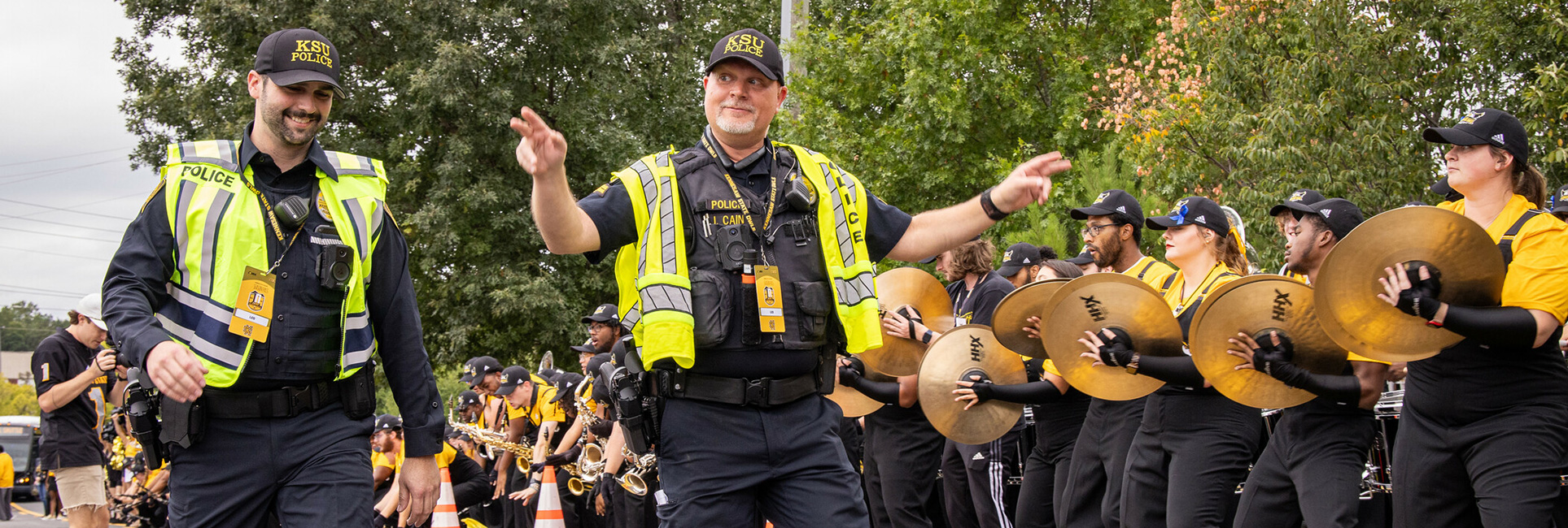 kennesaw state university police during band event