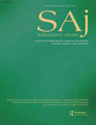 journal cover of saj substance abuse.