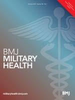 journal cover of bmj military health.