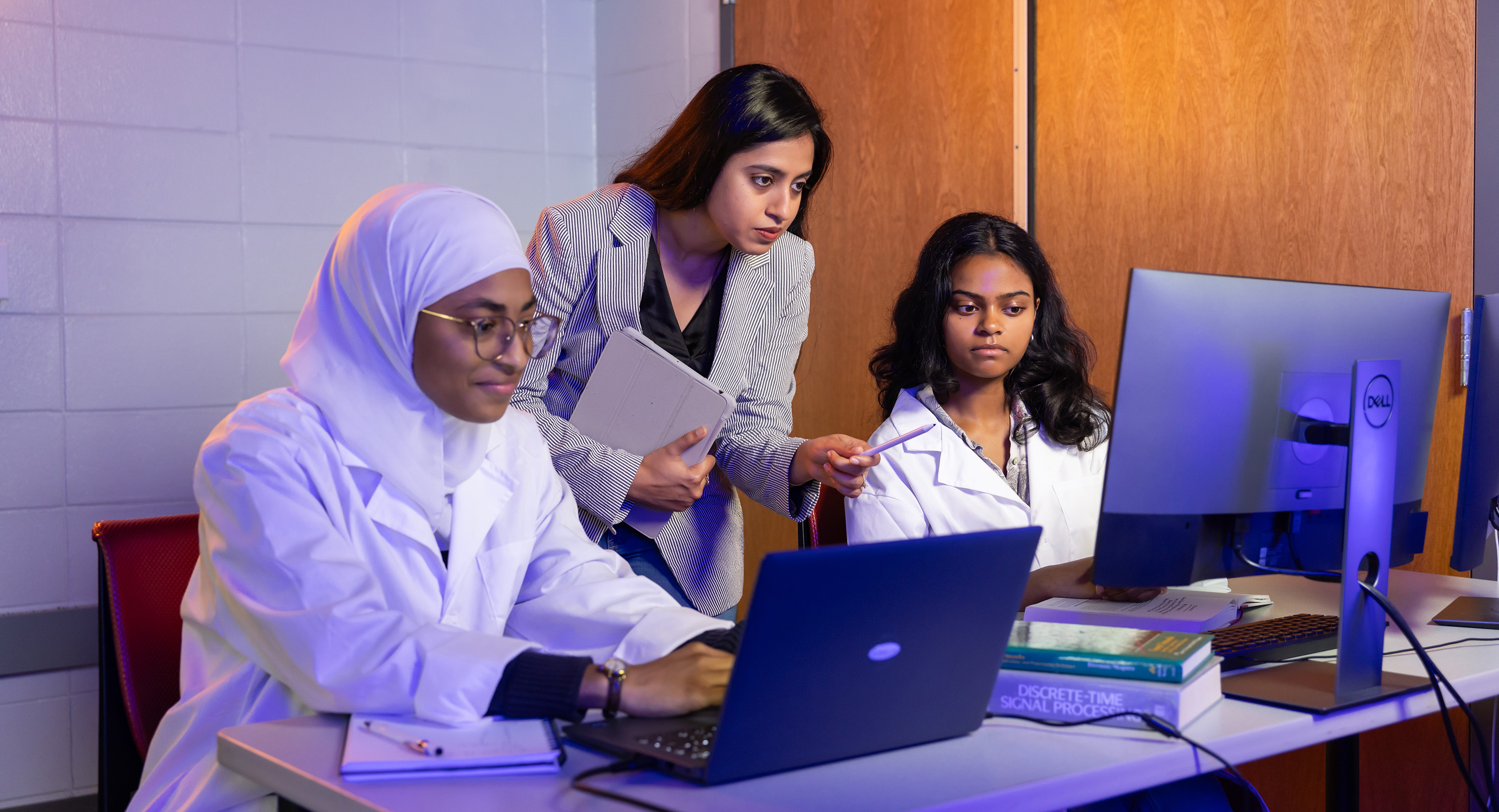 bhattacharya in lab