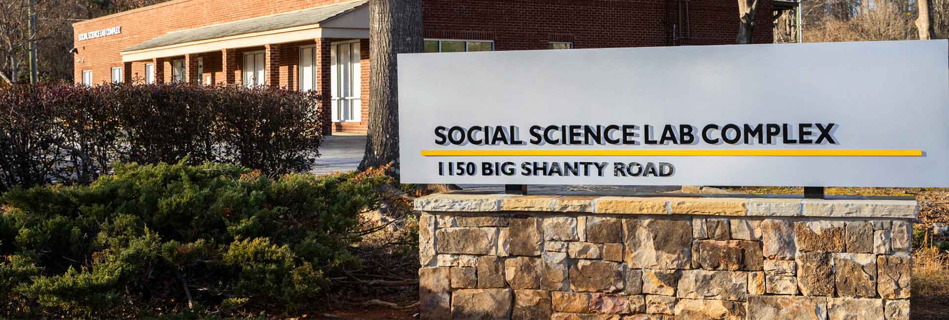 KSU Social Science Lab Complex building sign