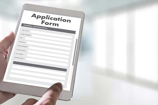 application form on talet