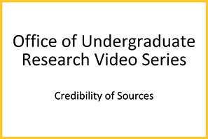 Image for the "Credibility of Sources" video