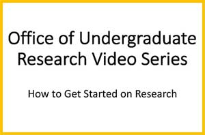 Image of video three - How to Get Started on Research