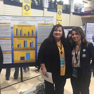 undergraduate research club at exhibition event