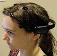 Participant using Brain Augmented Technology (BAT) Research