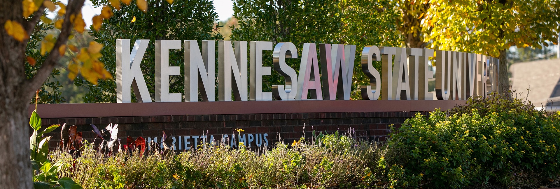 KSU entrance sign