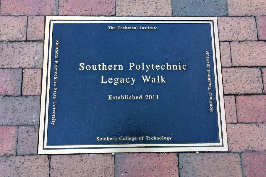  / Plaque on the Legacy Walk - Southern Polytechnic Legacy Walk Established 2011