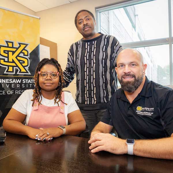 From left, Roneisha Worthy, Alan Shaw, and Brian Lawler